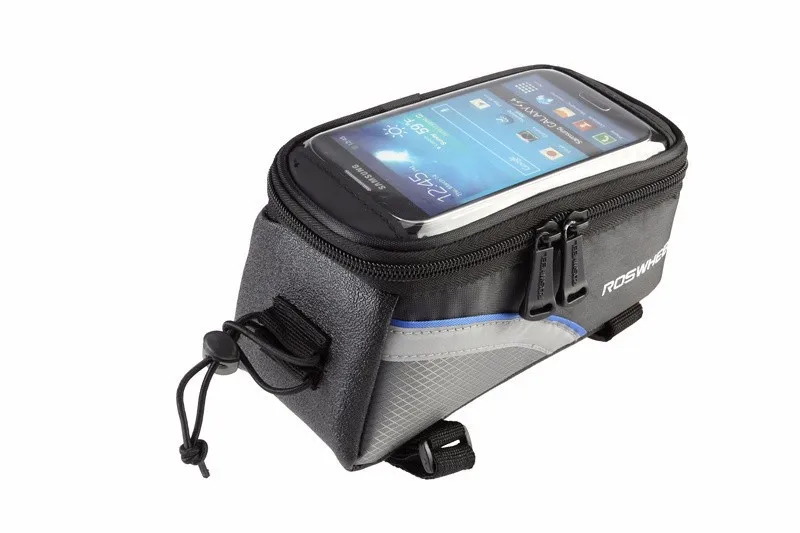 Flash Deal ROSWHEEL Touchscreen Cycling Mobile Phone Case Bag Pouch Bike Bicycle Frame Bag 4.2" 4.8" 5.7" Iphone Mobile Phone Case Bag 6