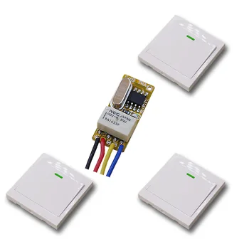 

DC3.7V 4.5V 5V 6V 7.4V 9V 12V Electric Control Lock Door Access Control System Automatic Door Micro Mini Remote Control Switch