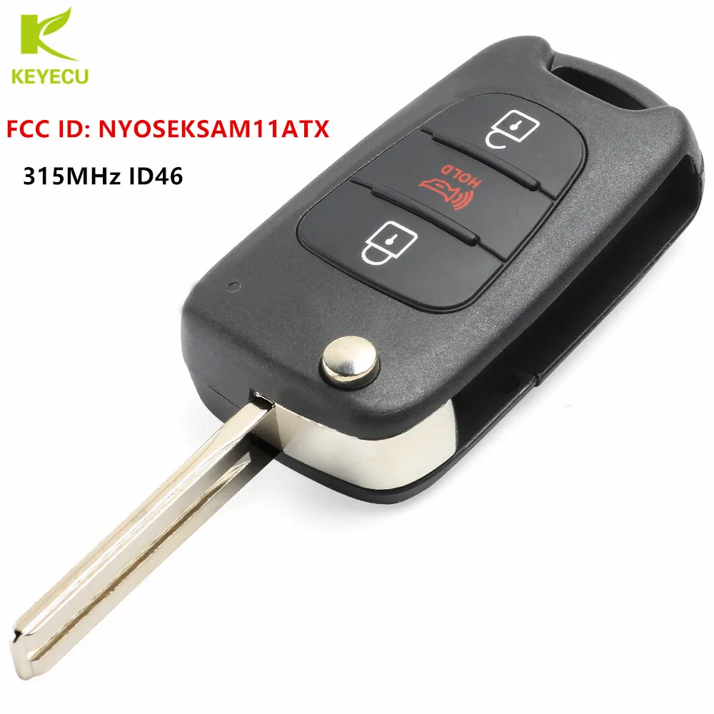 Запасной ключ KEYECU для Kia Sportage 2010 2011 2012 2013 FCC ID: NYOSEKSAM11ATX 315 МГц | Автомобили и
