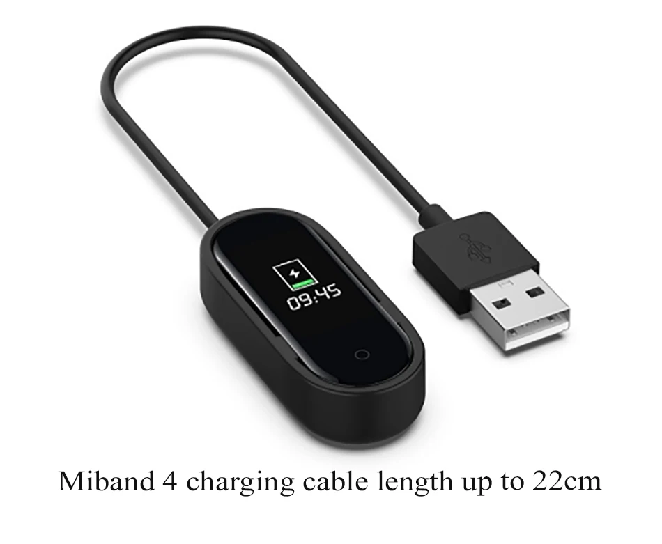 BOORUI mi band 4 зарядное usb-устройство кабель для передачи данных для Xiaomi mi Band 4 заряжатель USB браслета для mi Band 4 смарт-браслеты