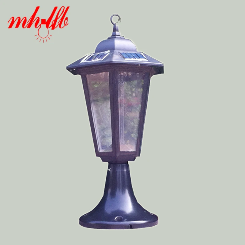 

Retro Luz LED Solar Panel Powered Wall Lamps Outdoor Solar Lights Garden Pillar Sconce Stair Home Luminarias Decoration Lighting
