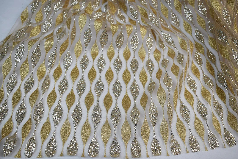 Бронзовая ткань с блестками марлевая ткань вечернее платье костюм ткани Bazin Riche Getzner Telas Tissu stofen Tecido Новое золото