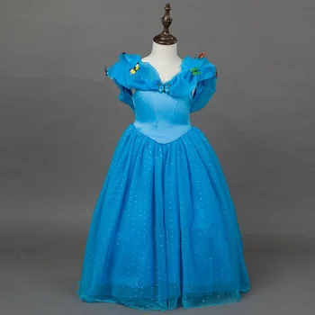 

Princess Cinderella Dress Costume Halloween Costumes for Kids Girls Masquerade Dresses Cosplay Size S M L XL XXL