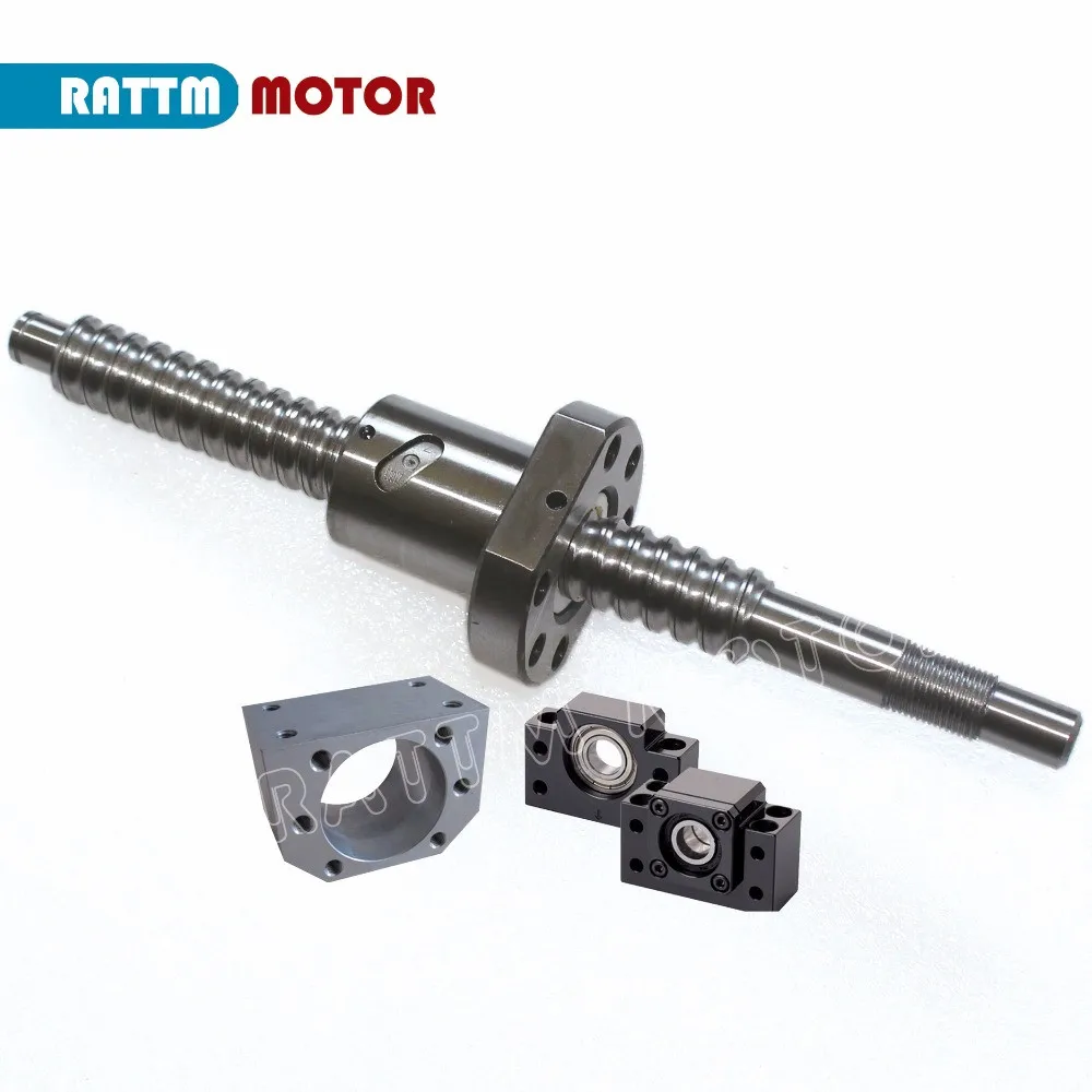 

EU free VAT RM/SFU2005 Ballscrew Kit L600-1000mm end machined with nut & BK/BF15 Support & Nut housing for CNC router machine