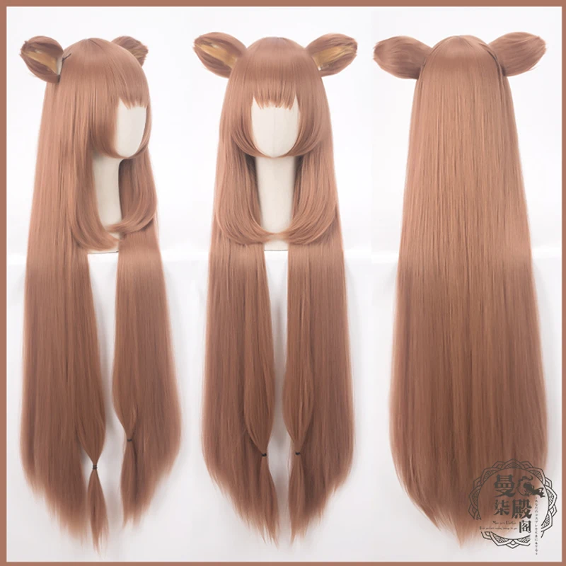 

Anime The Rising of the Shield Hero Cosplay Wig Raphtalia Long Wig Tate no Yuusha no Nariagari Raphtalia Rafutaria Hair with ear