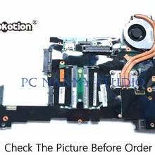 PANANNY для lenovo ThinkPad X220 Материнская плата ноутбука 04Y1831 с вентилятором i7-2620M 2,70 ГГц DDR3 Протестирована