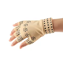 1 пара магнитотерапевтических массажных перчаток без пальцев, облегчение боли при артрите, лечение суставов, подтяжки, поддержка, инструмент для ухода за здоровьем