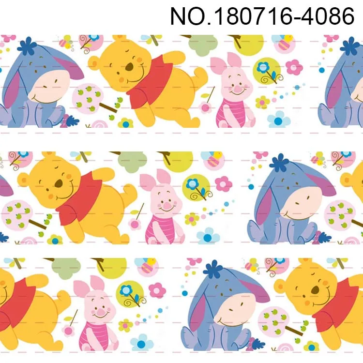 10 ярдов-разный размер-мультяшная лента-мультяшный медведь-маленький медведь, пух - Цвет: 180716-4086