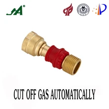 JA8002 Gas-Appliance Hook-Up Kit 1/2″ Female Thread x Male solenoid valve Brass Gas Ball Valve cut Valves