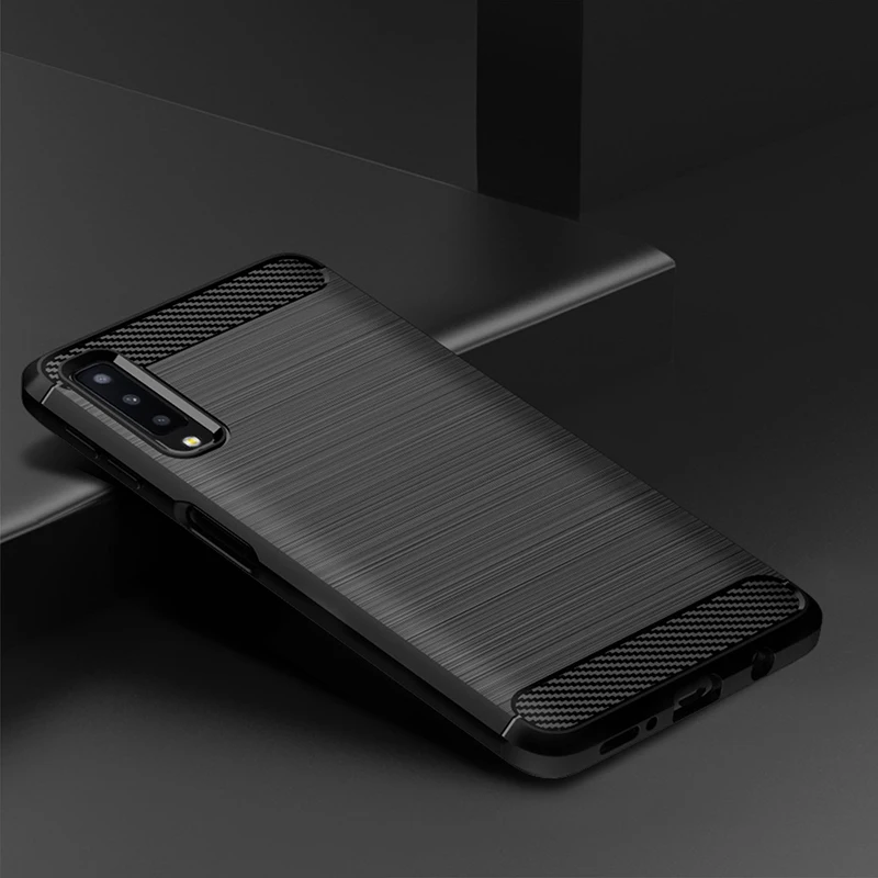 

For Samsung Galaxy A7 2018 Case Silicone Rugged Armor Soft Back Cover Case For Samsung A7 2018 A750 Phone Fundas Coque Cases