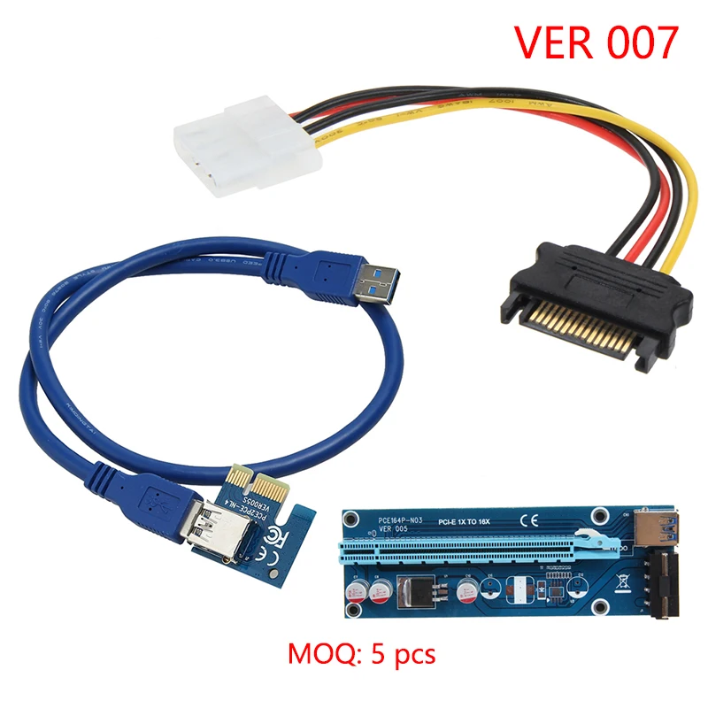 60 см USB 3.0 PCIe Riser Card pci-e express 1xto 16x Extender SATA 4PIN Мощность для BTC горные Машины wk01 |