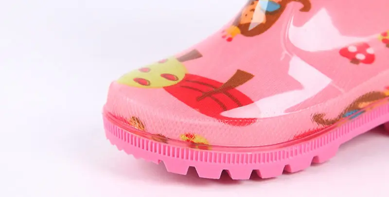 Детские резиновые непромокаемые сапоги для мальчиков и девочек, детские непромокаемые сапоги, обувь для малышей, детская водонепроницаемая обувь, модная обувь из ПВХ, размер 24-34