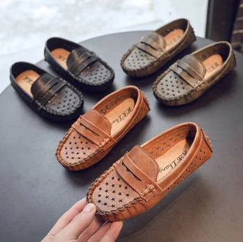 

2019 spring and autumn new children's shoes boys soft bottom peas shoes girls fashion shoes casual baby shoes size26--35