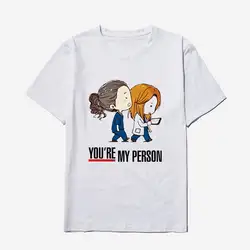 Женская футболка с надписью «You're My Person» для женщин, летняя новая белая футболка в европейском стиле Harajuku, Женская хлопковая футболка