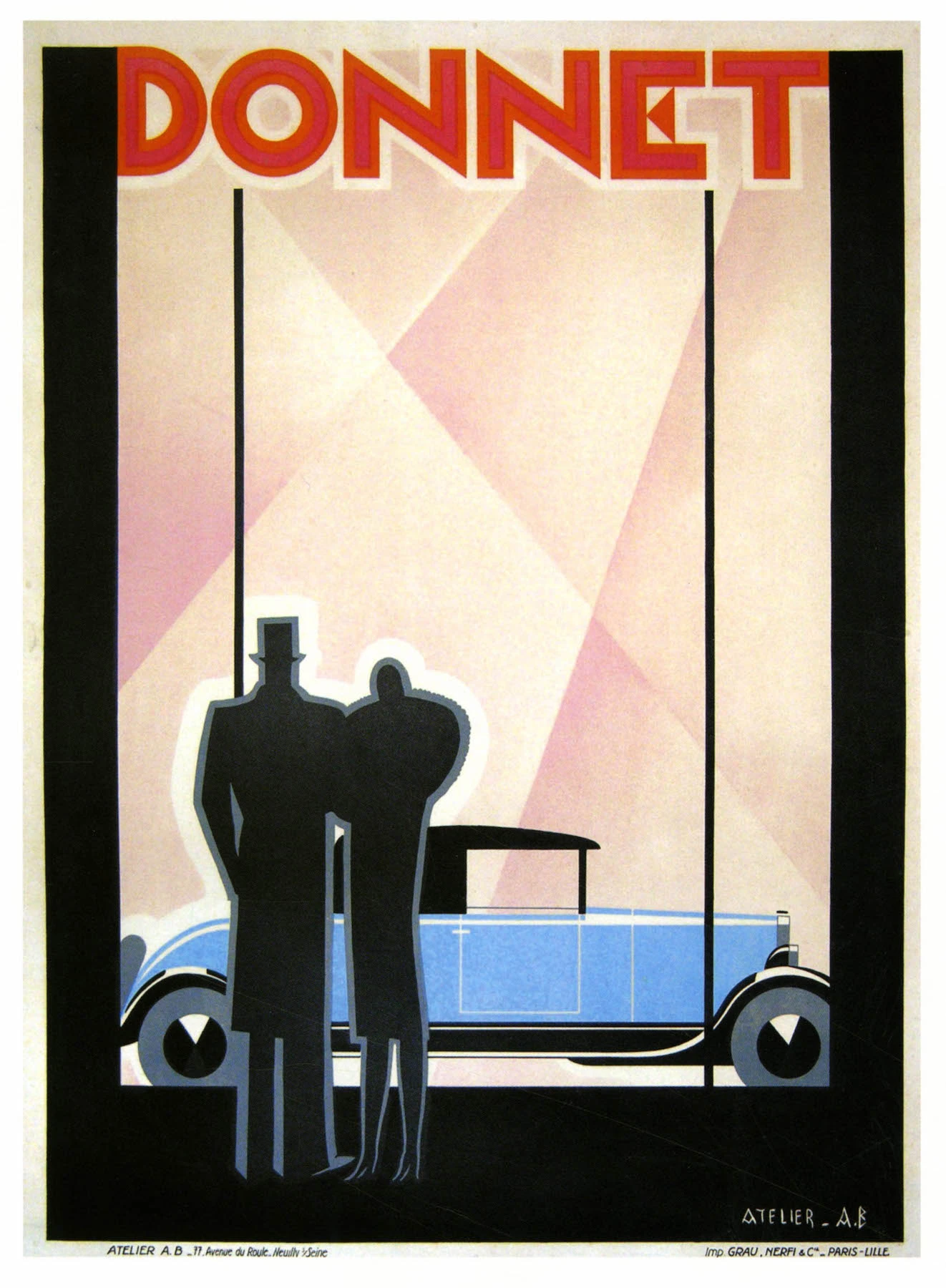 ヴィンテージ車の広告ポスター Donnet 1930 アトリエ Ab 古典的なキャンバス絵画ヴィンテージ壁ポスターステッカー家の装飾のギフト Painting Calligraphy Aliexpress