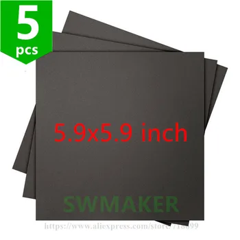5 pcs*XYZprinting da Vinci mini Jr. 3D Printing Build Surface 5.9" x 5.9" Square, Black color stick heated printing bed tape
5 pcs*XYZprinting da Vinci mini Jr. 3D Printing Build Surface 5.9" x 5.9" Square, Black color stick heated printing bed tape