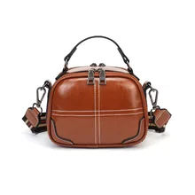 Новые роскошные сумки женские сумки дизайнерские маленькие сумки через плечо для женщин масло воск кожаные сумки-мессенджеры Sac основной