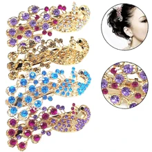 Полностью хрустальный горный хрусталь заколка Шпилька заколка для волос заколки красивый металлический сплав Женский декоративный комплект волос