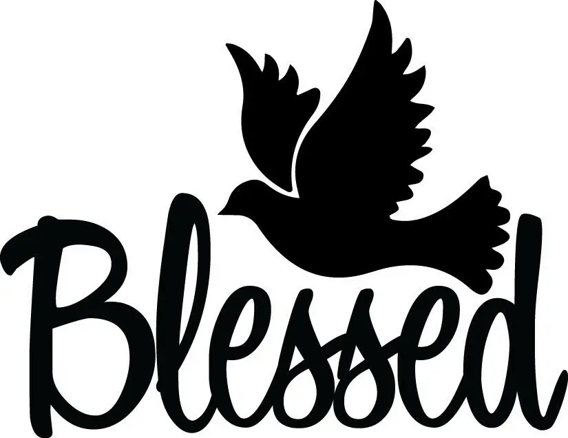 

Blessed Dove Decal Christian God Jesus Religious Window Bumper Sticker Car Decor Car Stickers Length 14.5cm