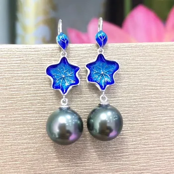 

925 Sterling Silver Pearl Party Earrings Findings and Component Jewelry Parts Fittings for Pearls Coral Jade Agate Beads Stones