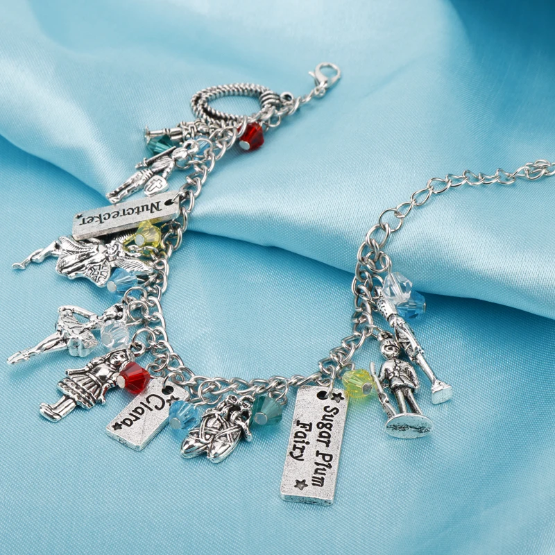 Щелкунчик, браслет с подвесками, модный Щелкунчик и четыре области ювелирных изделий, браслет из кристальных бусин, браслет для женщин