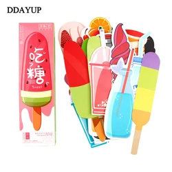 30 pcs/lot mignon Kawaii crème glacée signet cadeau papeterie signets porte livre coréen drôle cadeau fournitures scolaires 