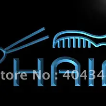 LB458-Парикмахерская, Салон расческа-ножницы светодиодный неоновый Световой значок
