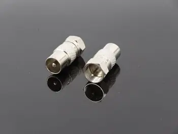 

F Male Plug to RF TV Male Plugs 9.5 TV General Head Inch Plug RF Revolution Connector Antenna adapter
