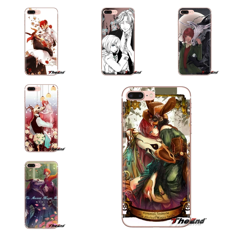 For Huawei Mate Honor 4C 5C 5X 6X 7 7A 7C 8 9 10 8C 8X 20 Lite Pro Mahoutsukai no Yome anime Transparent Soft Shell Covers |