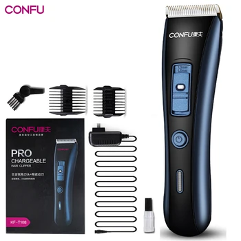 

New Professional Rechargeable Hair Trimmer Lithium Battery Electric Hair Clipper for Men Salon Shaving Haircut Machine 110V-240V