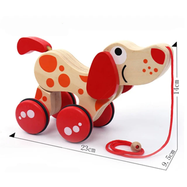 1 Adet Ahsap Hayvan Cekme Araba Tekerlek Oyuncak Kopek Yavrusu Kopek Bulmaca Yurumeye Baslayan Bebek Yuruyus Kuyruk Wagging Tirmanmaya Oyuncaklar Hediye Yurumeye Baslayan Icin Aliexpress Toys Hobbies
