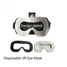 100 шт белый+ 1 шт Черная одноразовая маска для глаз крышка гигиены VR очки Аксессуары для htc для VIVE