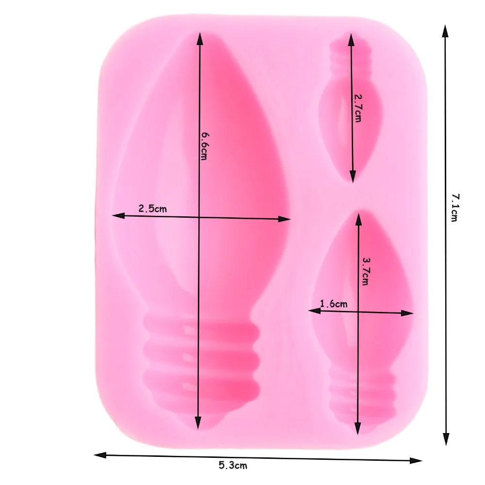 Светильник, лампы, силиконовые формы, капкейки, Топпер, помадка, формы, инструменты для украшения Рождественского торта, мыло, глина, конфеты, форма для шоколадной мастики