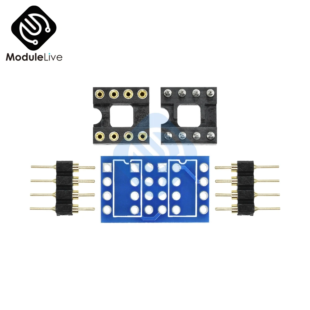 Двойной DIP8 К моно Opamp PCB + Pin розетка для NE5532 OPA2132 OPA627 TL072 P07|dip8|dip8 socket |