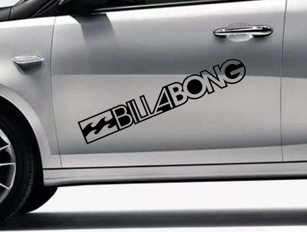 

For 1Pair/2Pcs Billabong surf logo vinyl car / van graphic decal stickers any colour VW #6 Car Styling