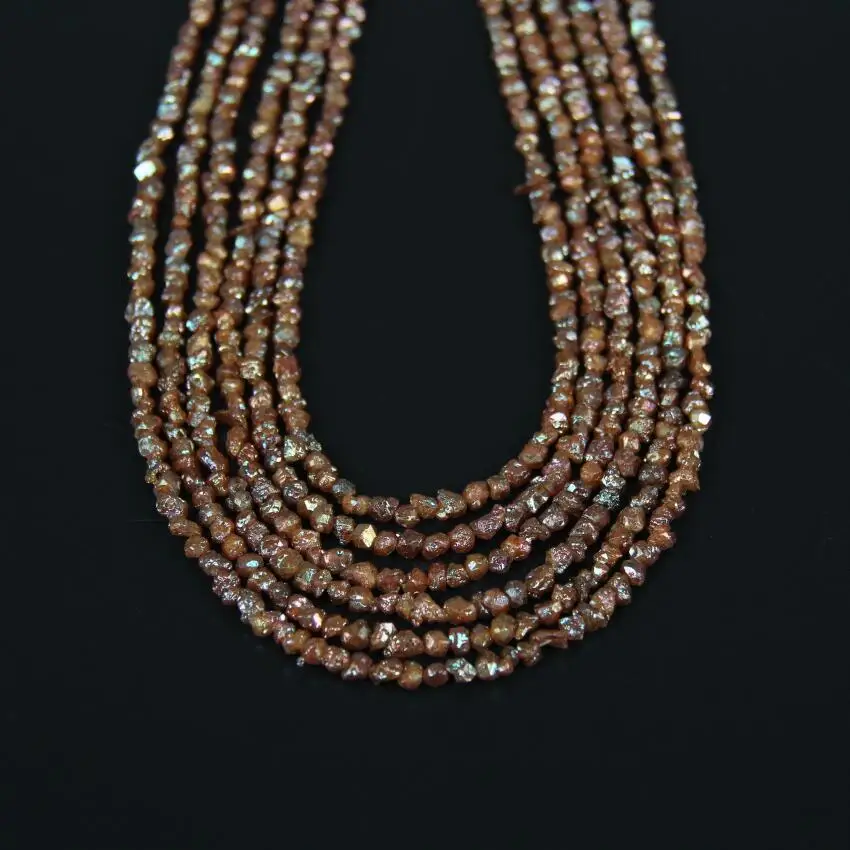 

15.5''Titanium Champagne Small Quartz Nuggets Beads Chains Jewelry Bulk,Natural Crystal Stone Chips Rosary Chains Beads Pendants