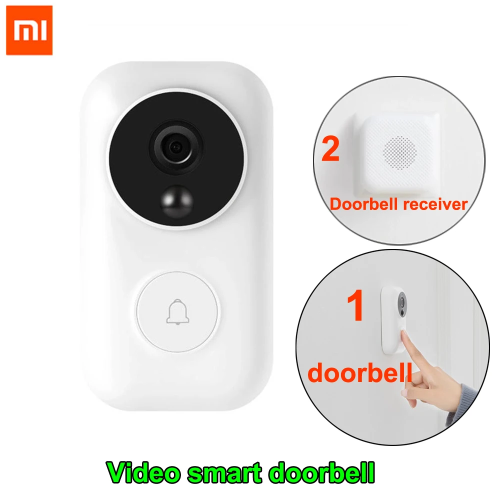 Xiaomi Zero Intelligent AI Face Identification Bell 720P WiFi Video Doorbell Set