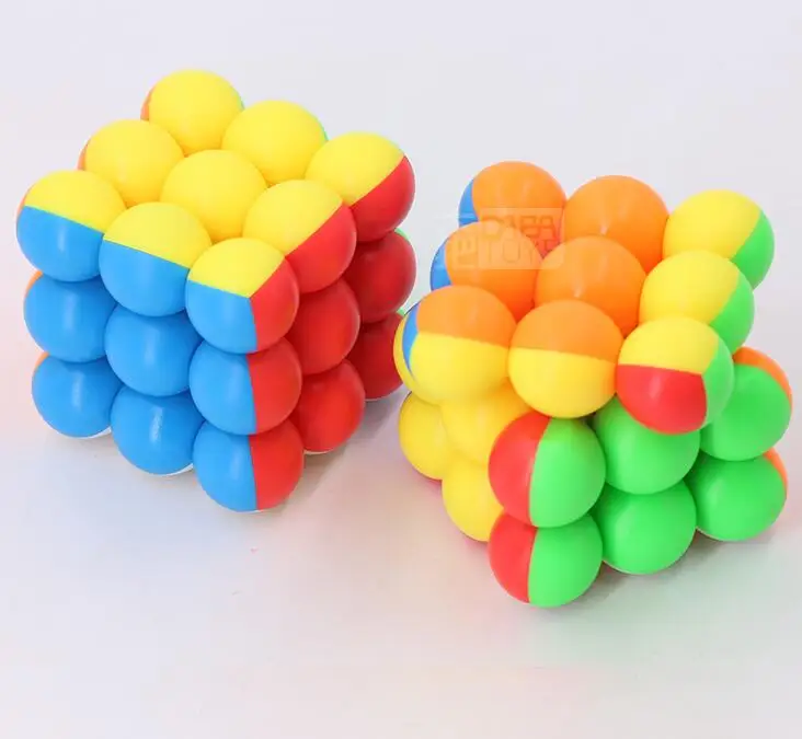 YongJun шарик 3x3x3 магический куб скорость Yongjun головоломка 60 мм без наклеек соревнования игрушечные кубики для детей cubo