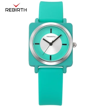 

Creative Women Quartz Watches Unisex Square Shape Jelly Color Students Sport Clock Gift Personality Minimalist Relogio Feminino
