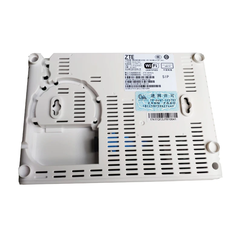 10 шт. Лидер продаж ZTE F660 GPON ONT 1GE + 3FE 1POTS USB WIFI 6 0 версия оптического сетевого