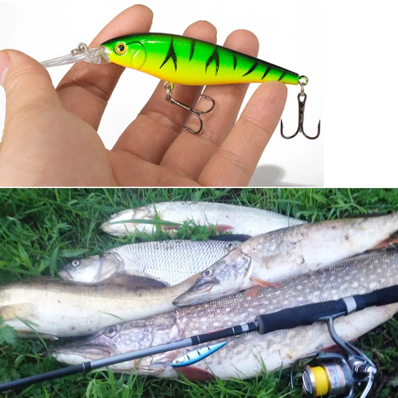 SEALURER الصيد إغراء 1 pcs بايك الطعم أسماك 11 cm 10.5g Jerkbait العميق السباحة Wobblers Crankbait SEALURER الصيد إغراء 1 pcs بايك الطعم أسماك 11 cm 10.5g Jerkbait العميق السباحة Wobblers Crankbait