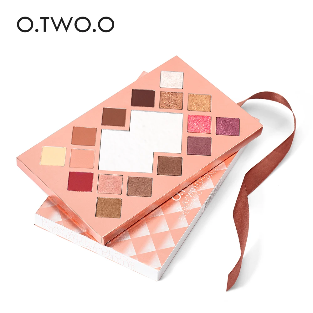 

O.TWO.O 16 Colors Eyeshadow Palette Glitter Shimmer Matte Highlighter Palette Long Lasting Eye Shadow Make Up Gift for Woman