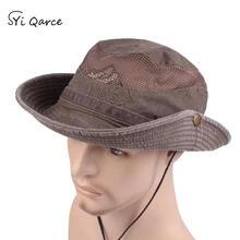 SYi Qarce, летняя, весенняя, Рыбацкая шапка, мужская, для рыбалки, хлопковая, сетчатая, женская, для альпинизма, шапка для мужчин и женщин, для спорта на открытом воздухе