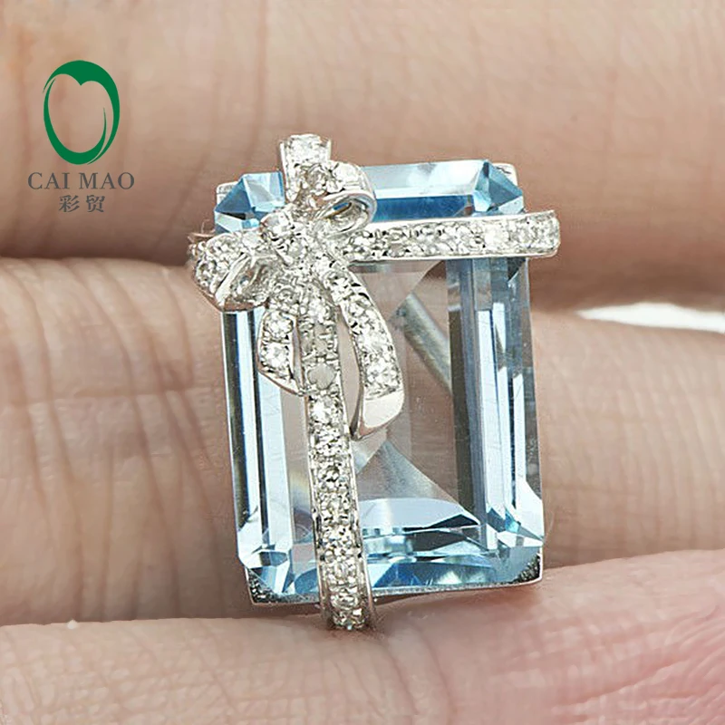 9 98ct изумруд натуральный синий топаз Твердый 14 К золото алмаз брошь|brooch|brooch goldbrooch