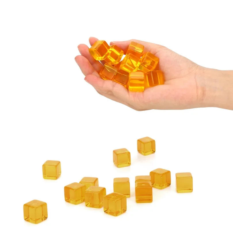 DIY Transparent Dice Acrylic Cube Board Game Kid Fun Teaching Education Toy