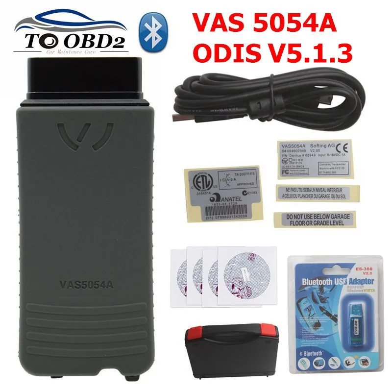 

High quality VAS 5054A ODIS V5.1.3 Bluetooth for VW for Audi for Skoda for Seat (1996-2013) Vag Diagnostic Tool Multi-Languages
