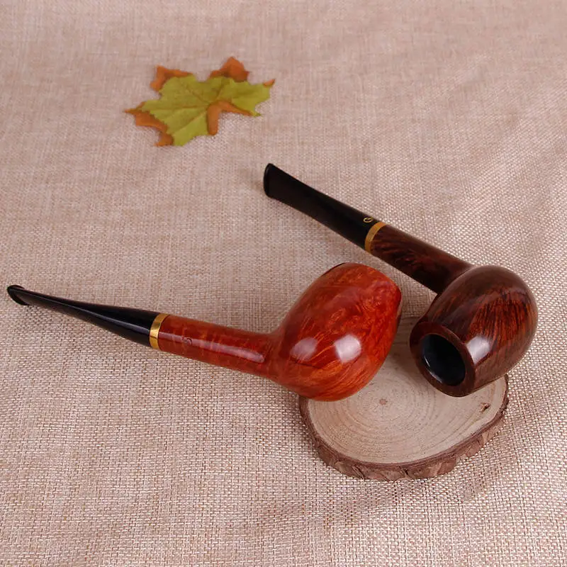 

Straight filter pipe Heather old-style hammer pipe smoking accessories wholesale Shi Nan root solid wood pipe