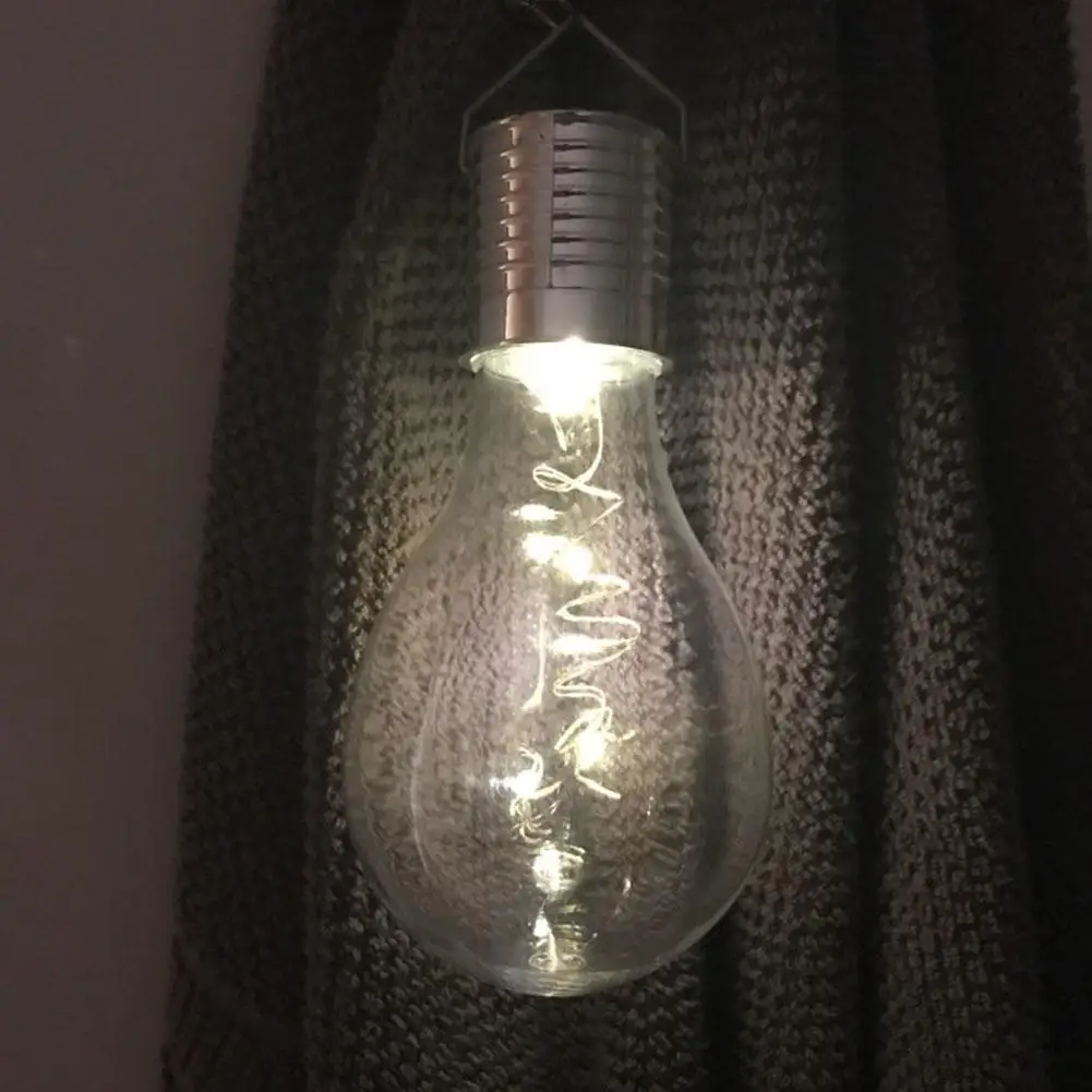 

Litake Powered LED Hanging Lamp Bulb with Light Sensor Waterproof Landscape Lamp for Outdoor Garden Camping Decoration Light