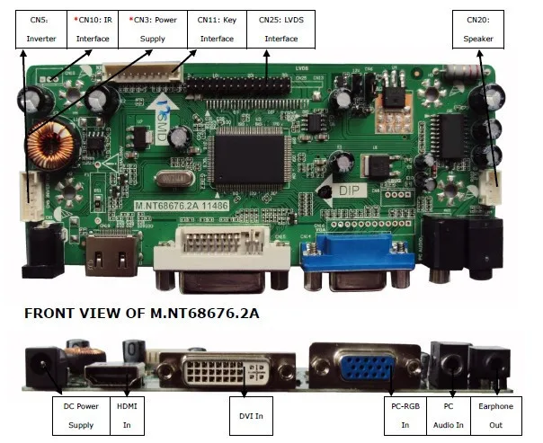 HDMI VGA, dvi аудио вход ЖК-дисплей плате контроллера и m185bge L22 m185xtn01 1366x768 ЖК-дисплей