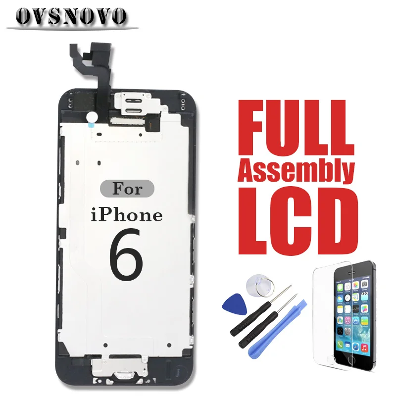 

For iPhone 6 LCD Digitizer Full Assembly Display Replacement Touch Screen Parts Panel Complete Set Front Camera Home Button Tool